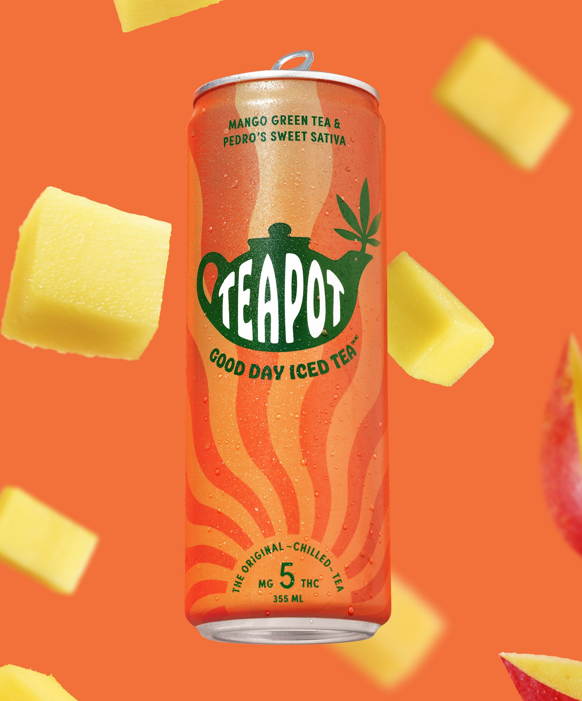 TeaPot Good Day Iced Tea Mango Green Tea 355 ml