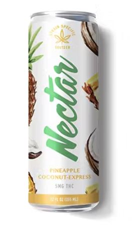 Pineapple Coconut Express Seltzer | Sugar-Free | 1pk | 5mg