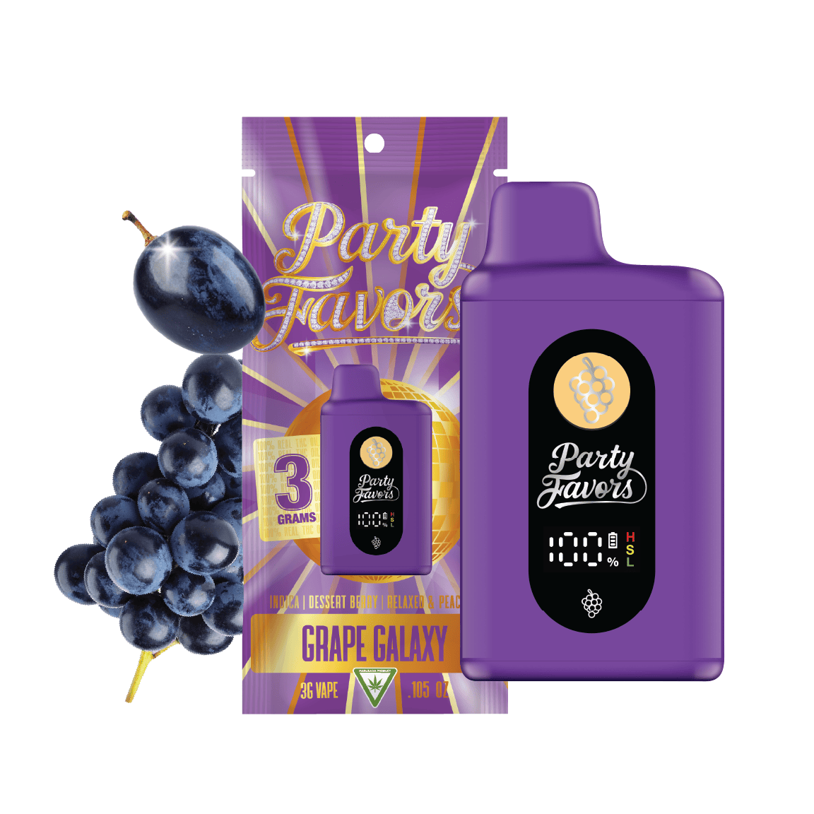 Party Favors Disposable Grape Galaxy