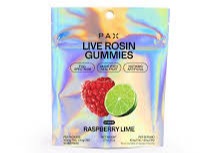 Pax | Raspberry Lime | Hybrid | Live Rosin | Gummies 100mg