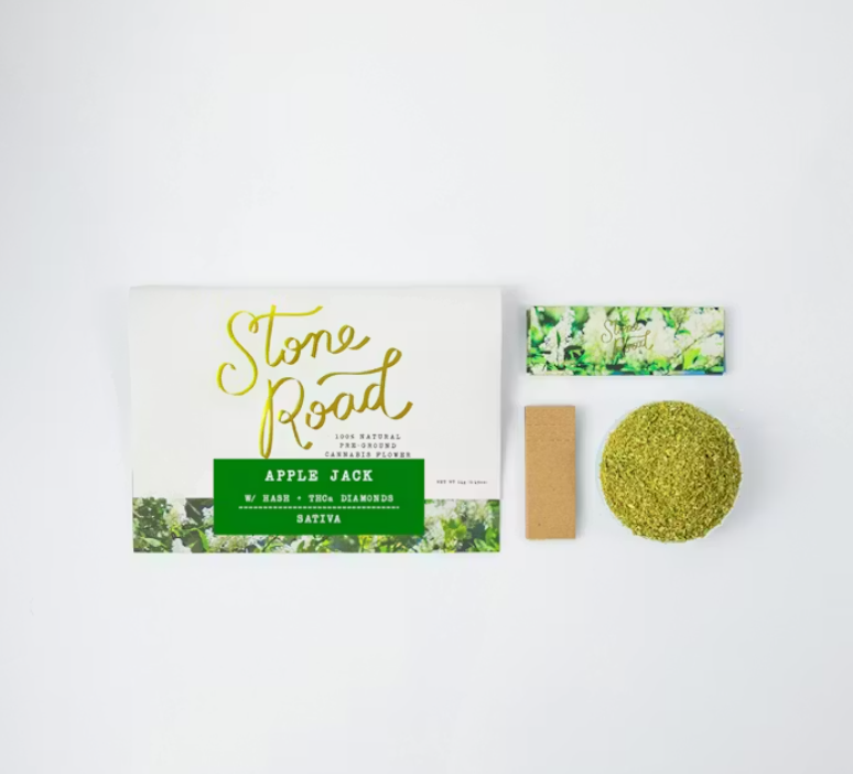 Apple Jack | Sativa | Pre Ground Flower | Infused w Hash & THCa Diamonds | 14g