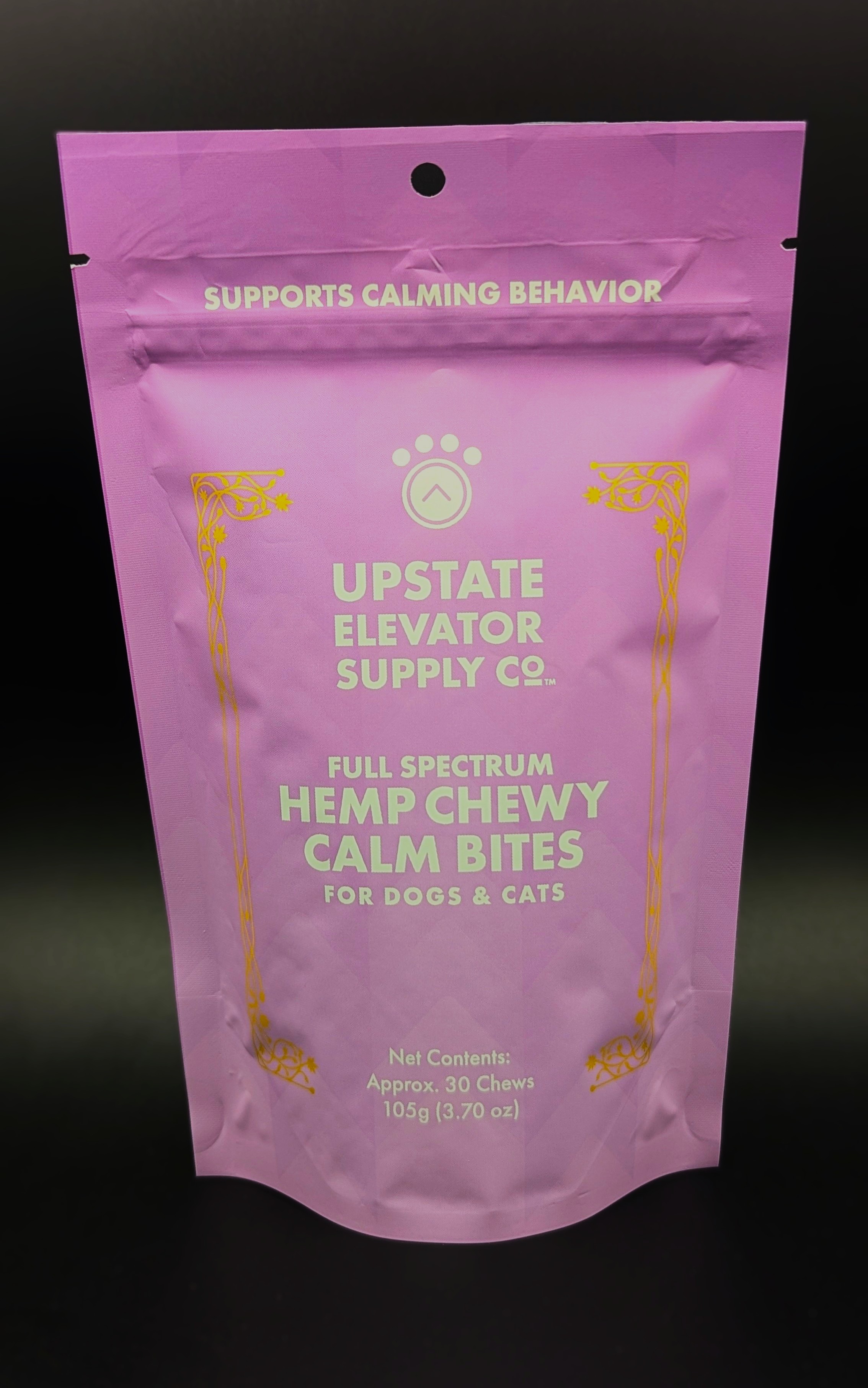 Upstate Elevator Hemp Chewy Calm CBD Treats Dogs + Cats