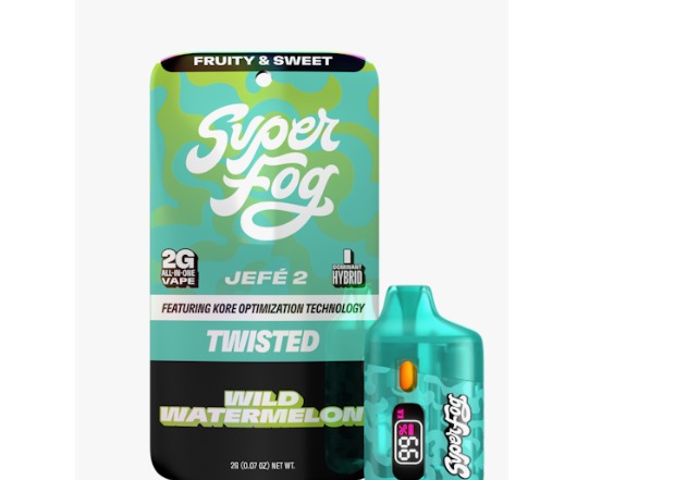 Mfused Super Fog - Wild Watermelon ( Twisted Jefe 2 ) Liquid Diamonds Disposable Vape - 2g