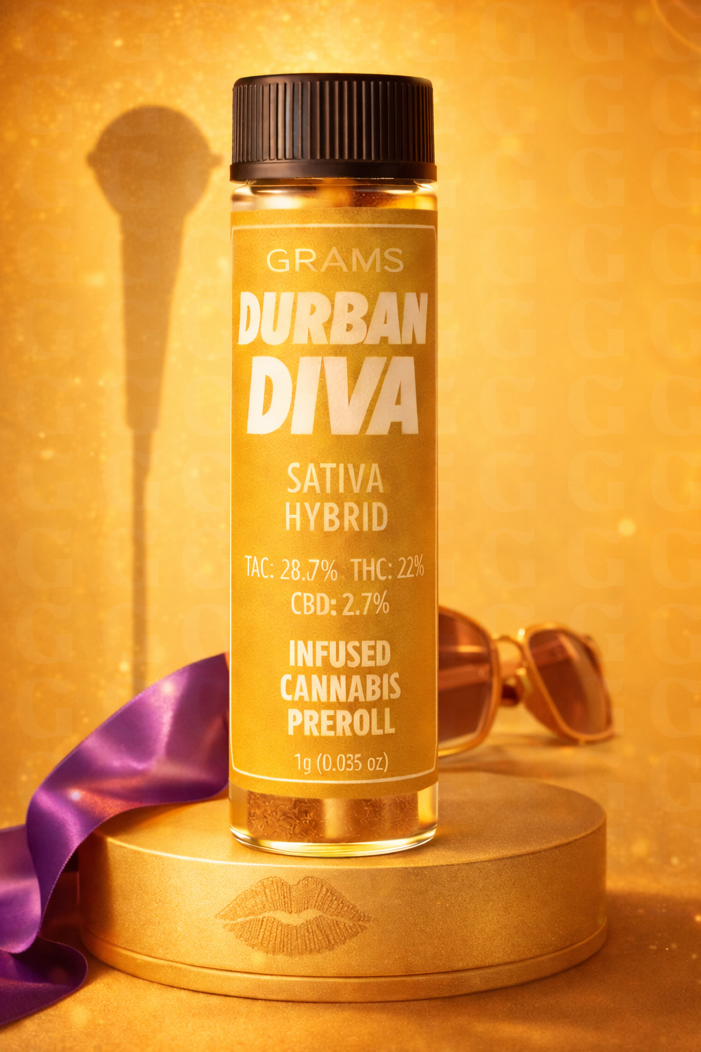 Durban Diva | Sativa Hybrid | Infused Preroll | 1g