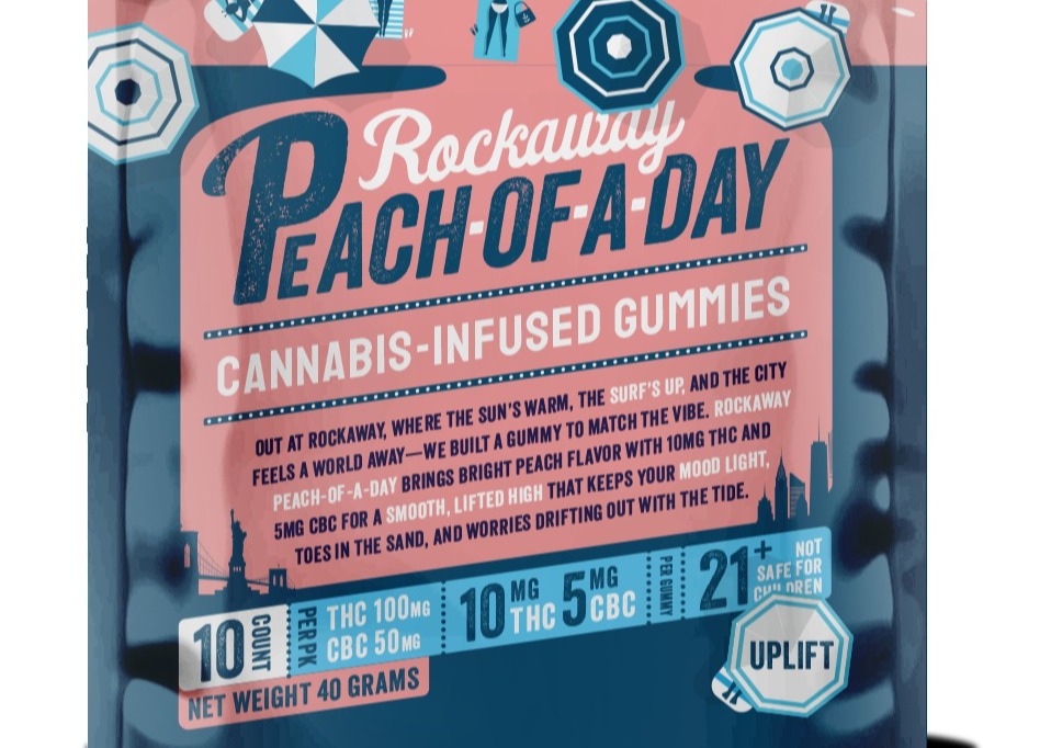 Minny Grown | Rockaway Peach Of A Day - 2:1 100mg THC: 50mg CBC | 10pk