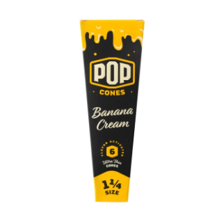 Pop King Banana Cream Pre Rolled Cones