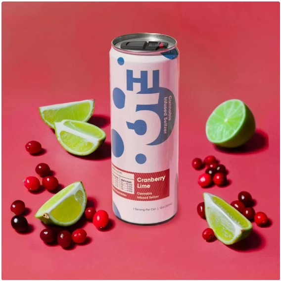Hi5 | Cranberry Lime Seltzer SINGLE | 5mg