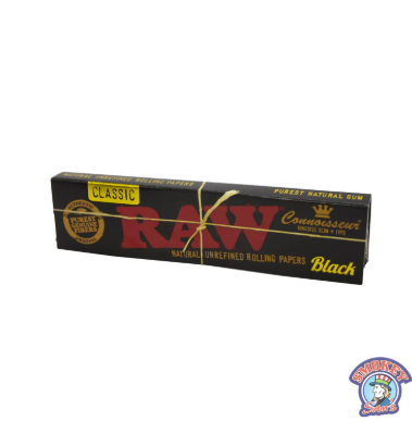 RAW Black Classic Rolling Papers | 1 1/4