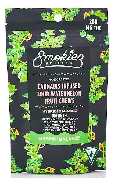 Smokiez | 200mg Gummies | Sour Watermelon