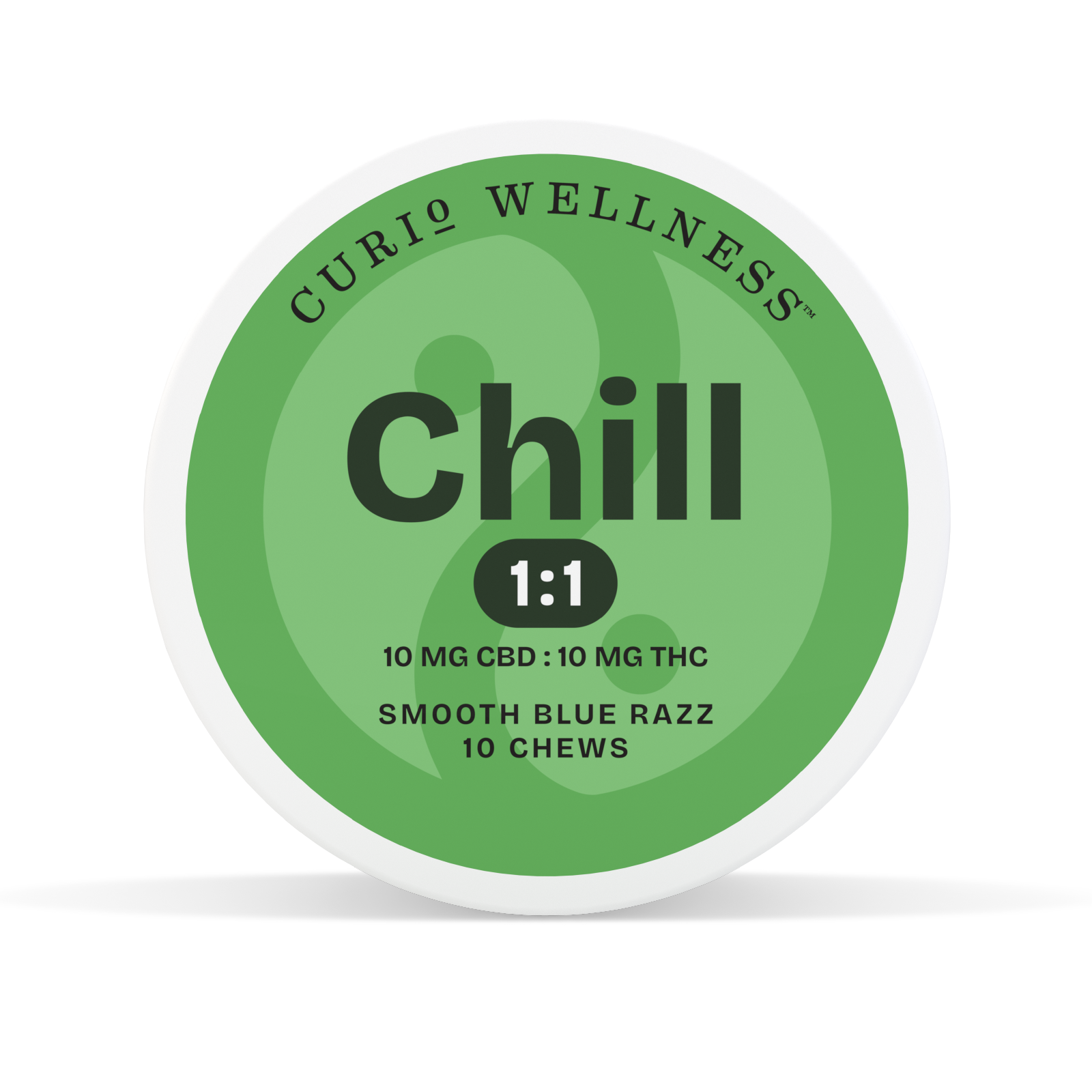 Chill 1:1 (THC:CBD) Smooth Blue Razz Chews 10mg x 10pk