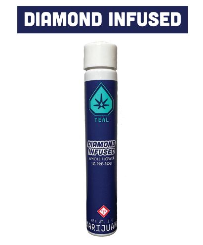 TEAL DIAMOND INFUSED PRE-ROLL BLUE PLATINUM (I/H) 1G