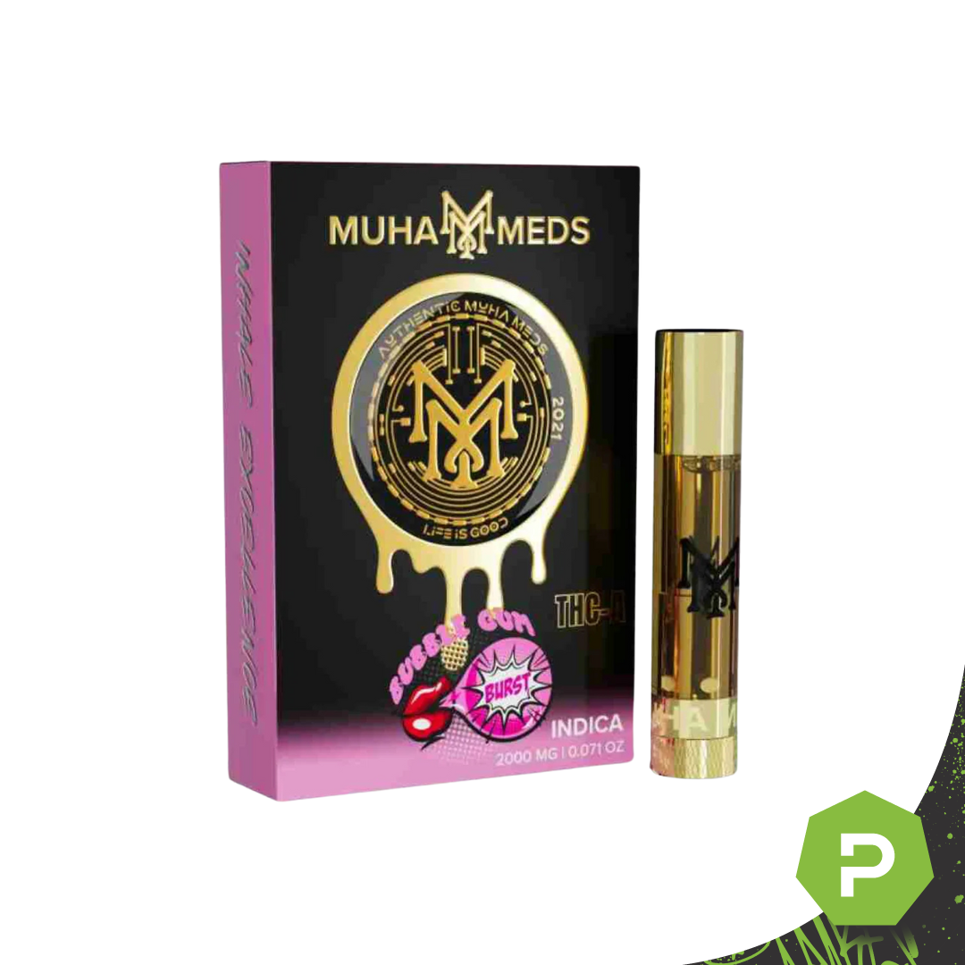 Muha Meds 510 Cartridge | Bubble Gum Burst