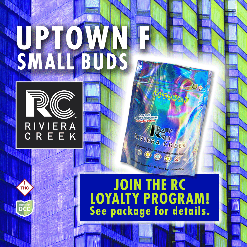 Riviera Creek | Uptown F (Buds) | 3.5g | Indica