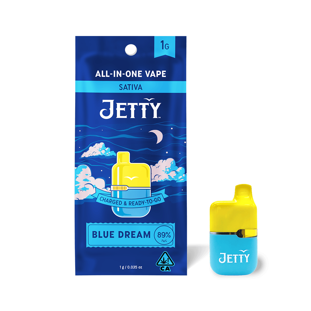Jetty Extracts Mini Tank AIO High THC Blue Dream - Sativa