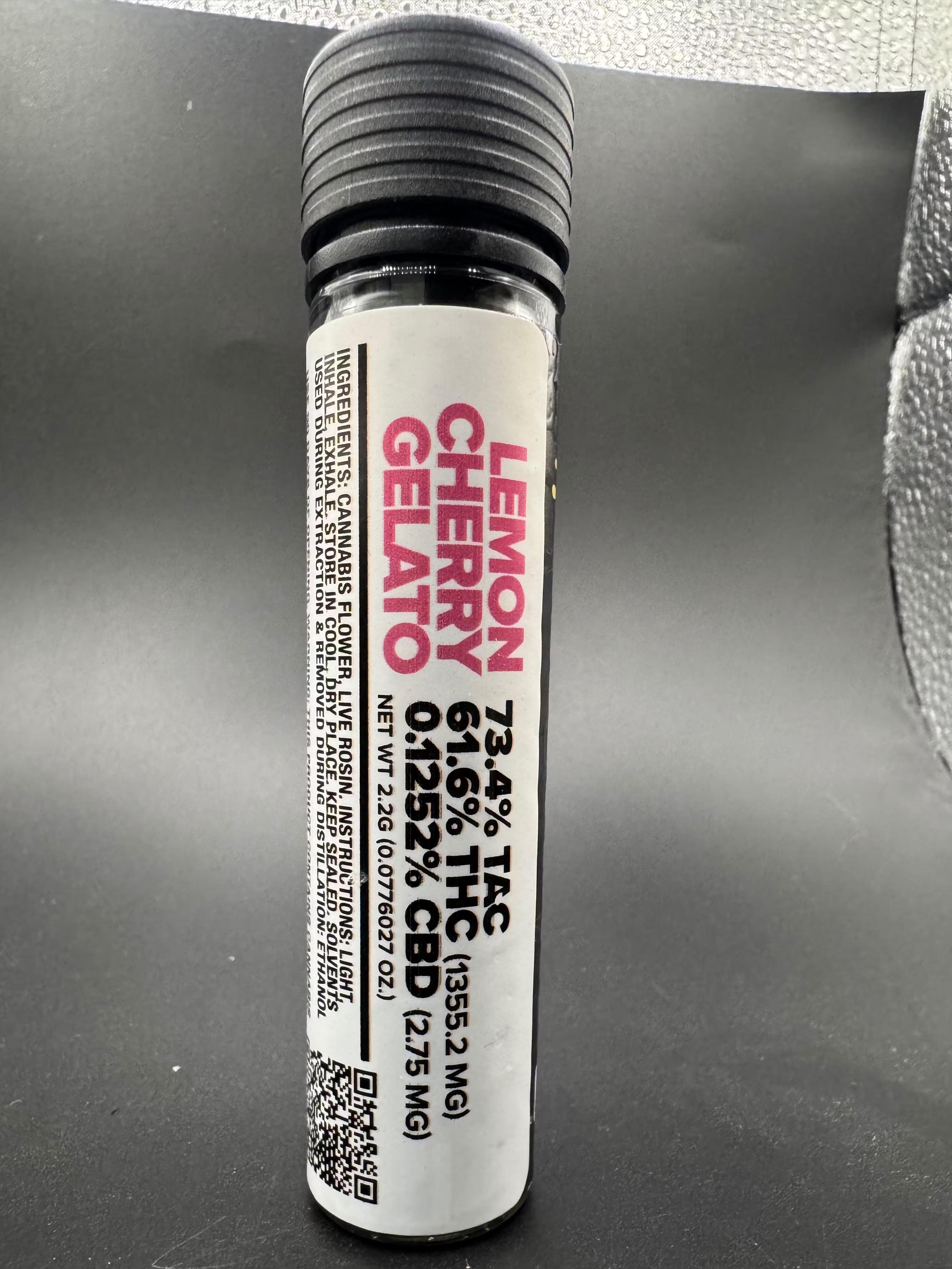 Hash Hole | Preroll | Hybrid | Lemon Cherry Gelato | Rosin Infused
