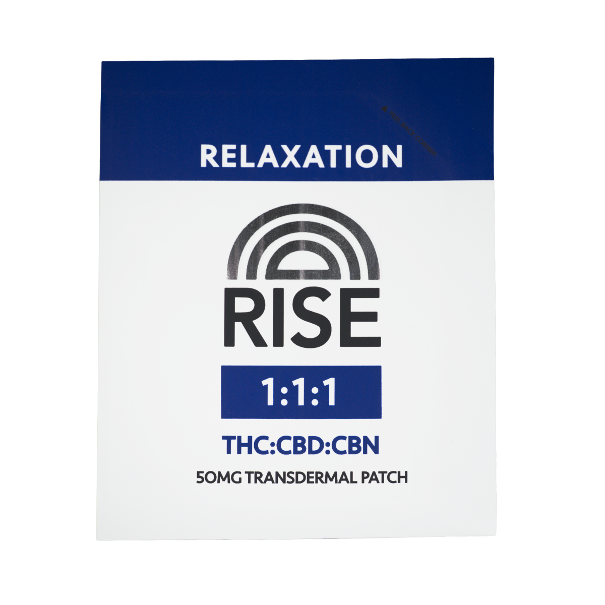 RISE - RELAXATION 1:1:1 CBN/THC/CBD PATCH - 50MG
