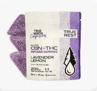TRUE NORTH | 4X50MG 2:2:1 THC:CBD:CBN GUMMIES | LAVENDER LEMON