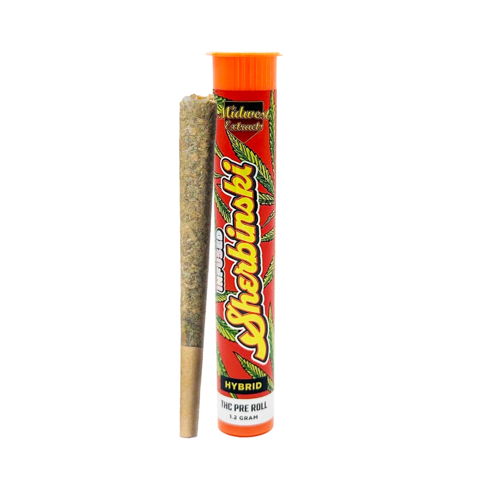 Midwest Extracts | 1.2g Infused Preroll | Sherbinski