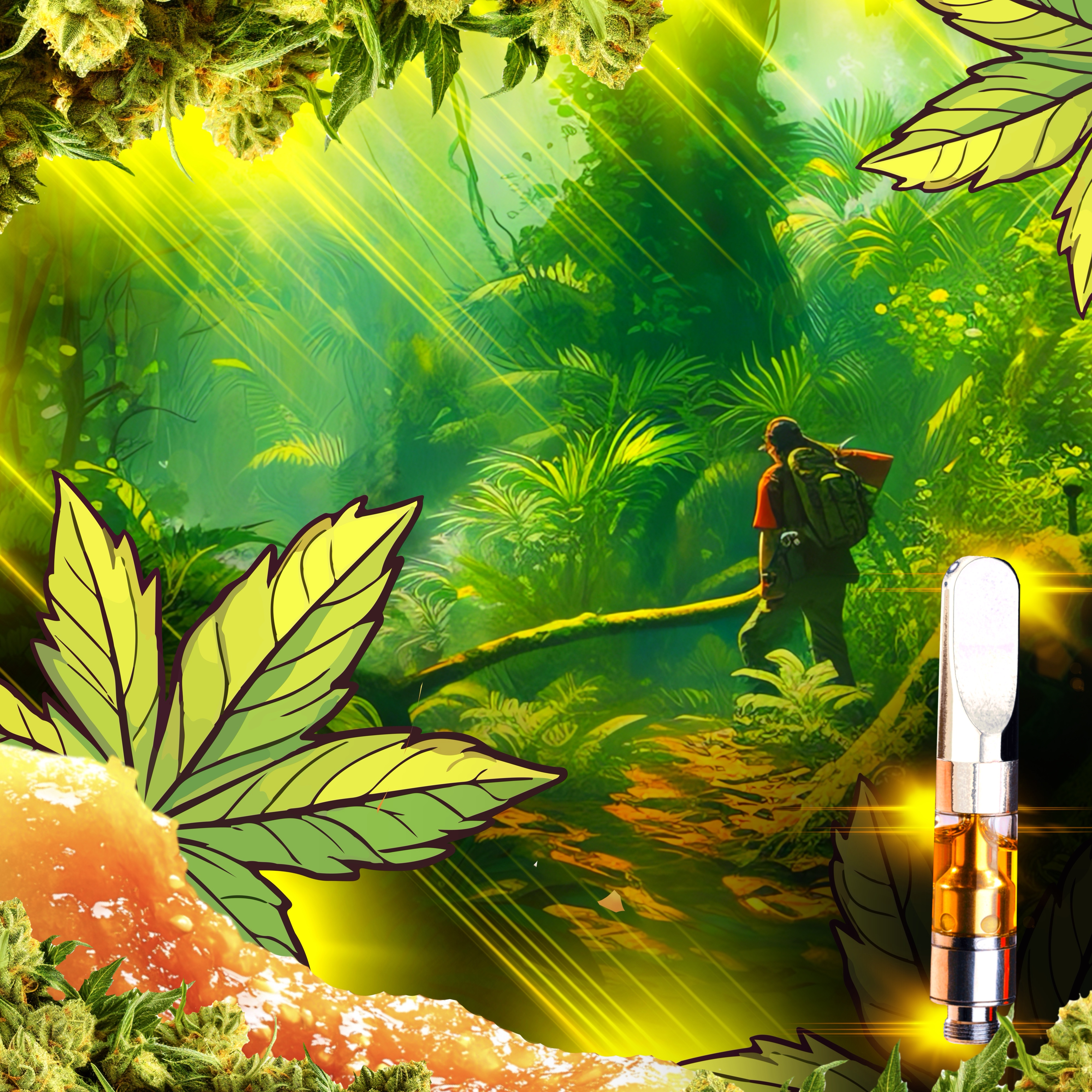 Fantasy Melonz | Live Rosin Solventless Cartridge | Hybrid | 500mg