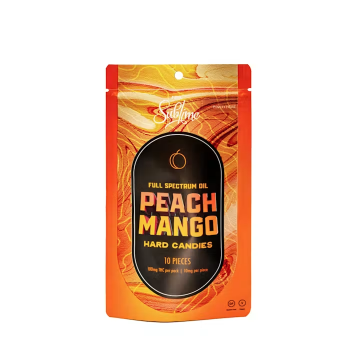 100mg <10x10mg> RSO Hard Candy (Peach Mango)