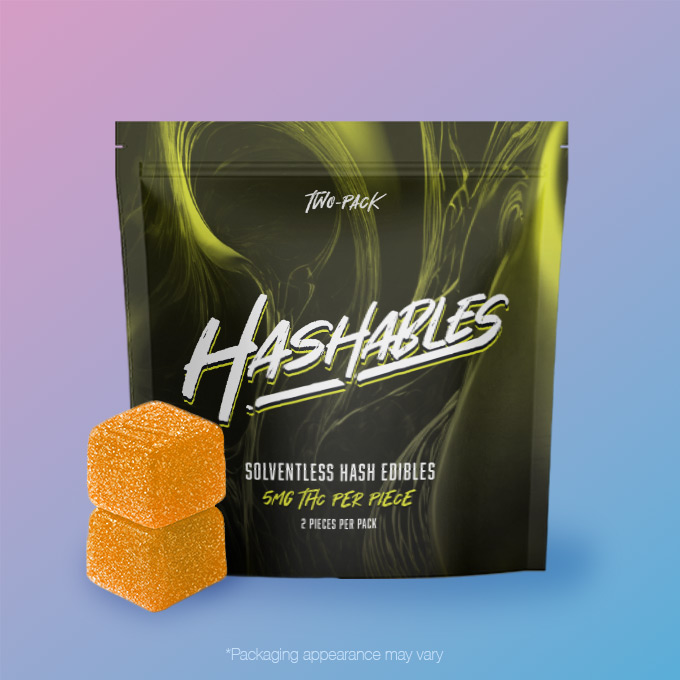 Peachy Mango | Hashables | Hash Rosin Gummies (10mg - 2 Pack)