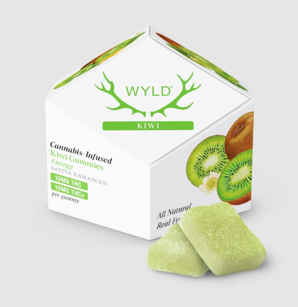 Wyld | Kiwi | 1:1 THCv + Sativa Enhanced Gummies | 10ct | 100mg