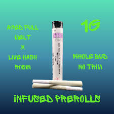 HASH ROSIN INFUSED PRE-ROLL HAZEL CREEK HAZE (S) 1G