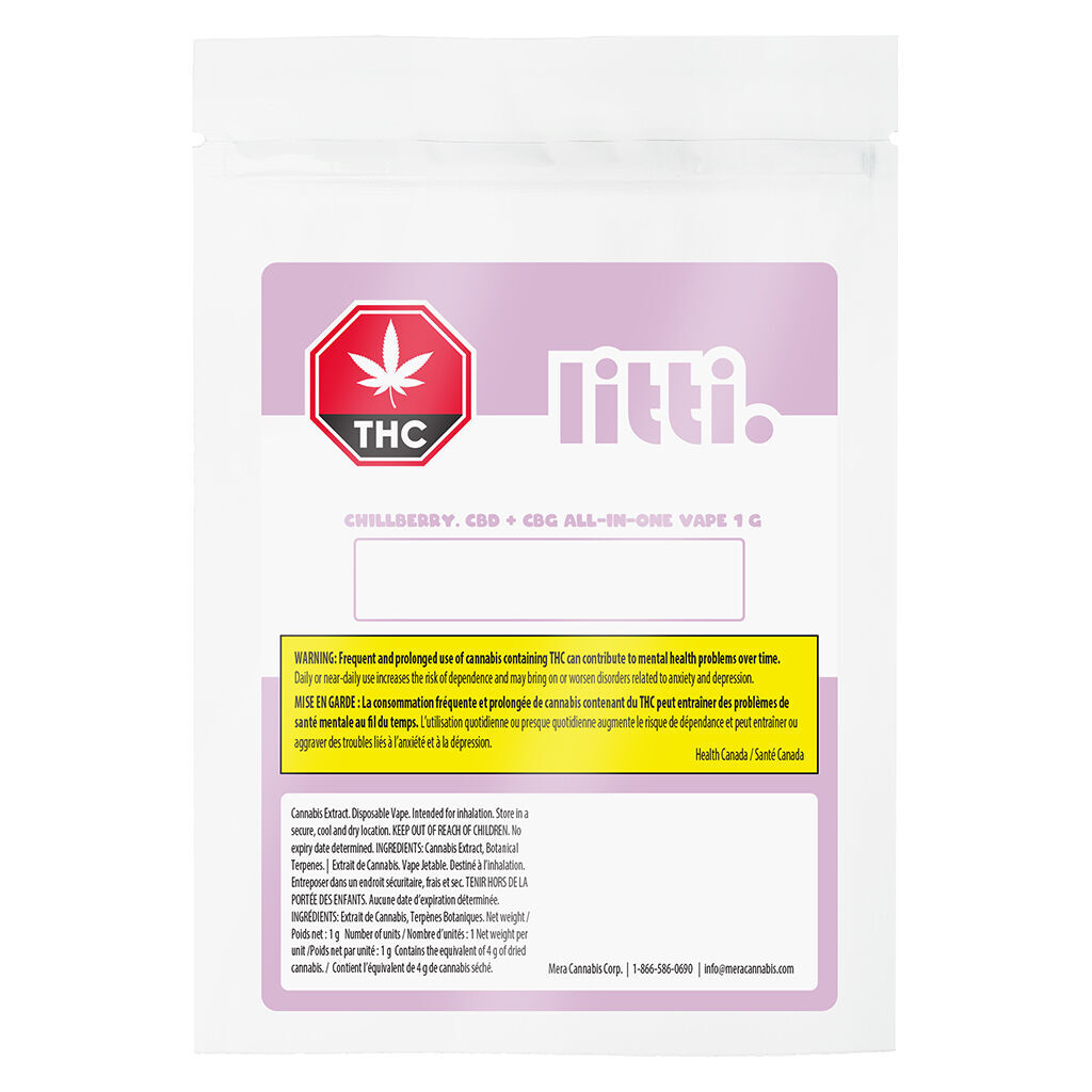 116 - LITTI - Chillberry CBD + CBG All-In-One