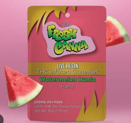 Fresh Canna | Watermelon Runtz | Infused Edibles | 200mg | Hybrid
