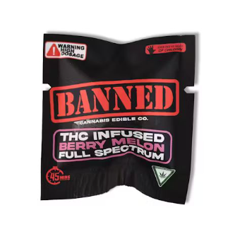 BANNED CO Berry Melon Single Nerd Gummy 200mg