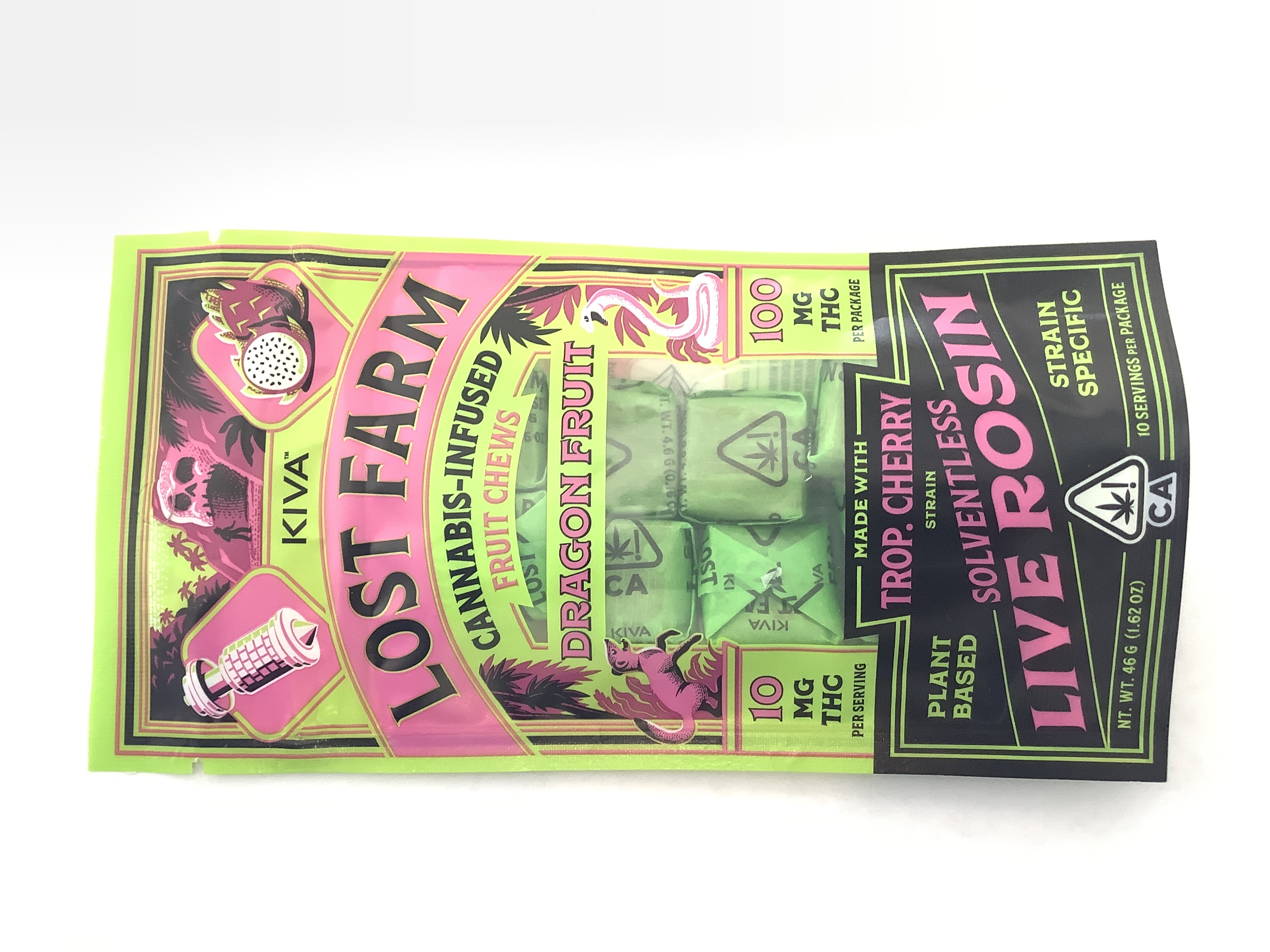LOST FARMS - EDIBLE (CHEWS) - - DRAGON FRUIT - TROPICAL CHERRY ROSIN