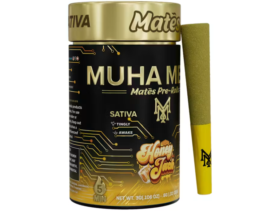 Muha Mates - 5-Pack .6g Infused Prerolls - Honey Jack