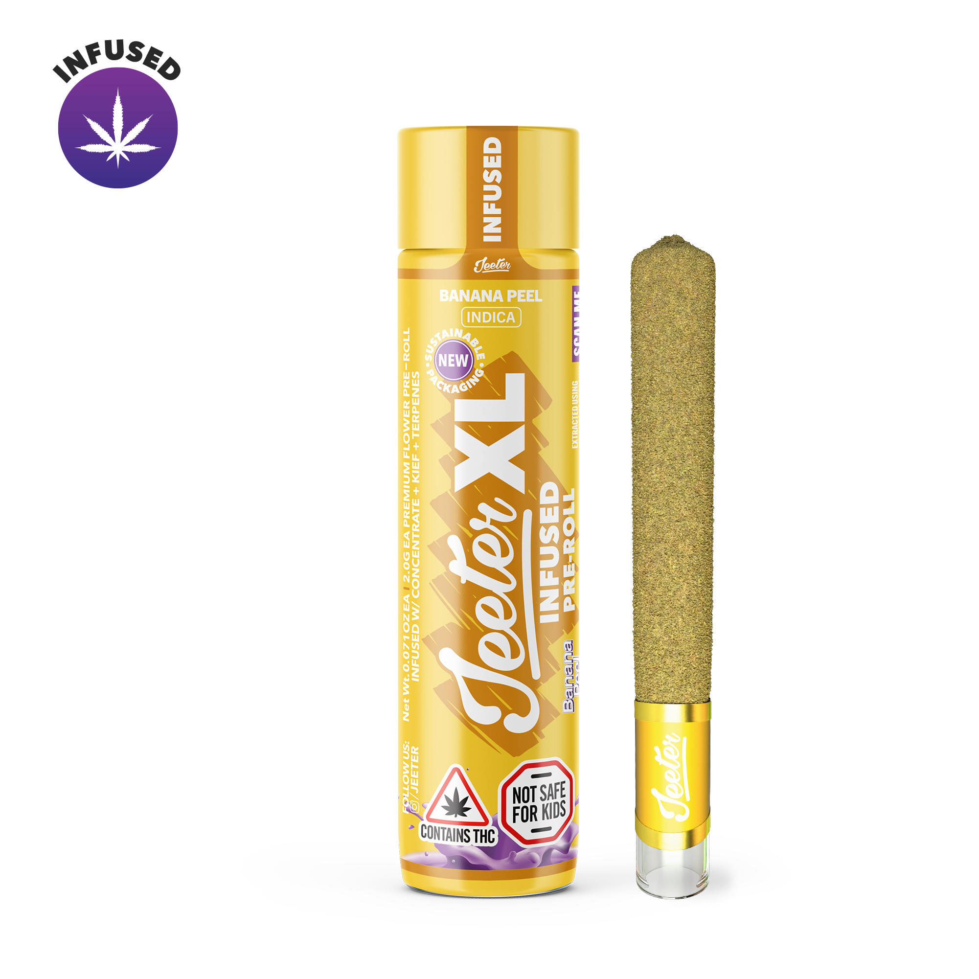 Jeeter | Banana Peel XL Infused Pre-Roll | 2.0g