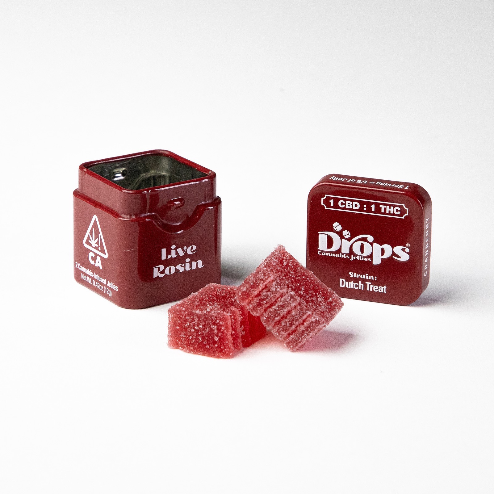 Drops: Cranberry Gummy 2pk 1:1 CBC 100MG - .1g