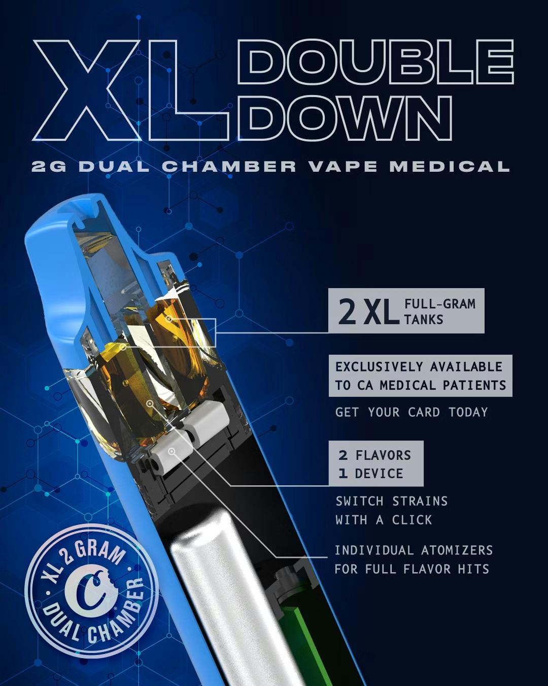 Cookies - 2g Dual Chamber Disposable Vape - Gary Payton x Pomegranate Shake