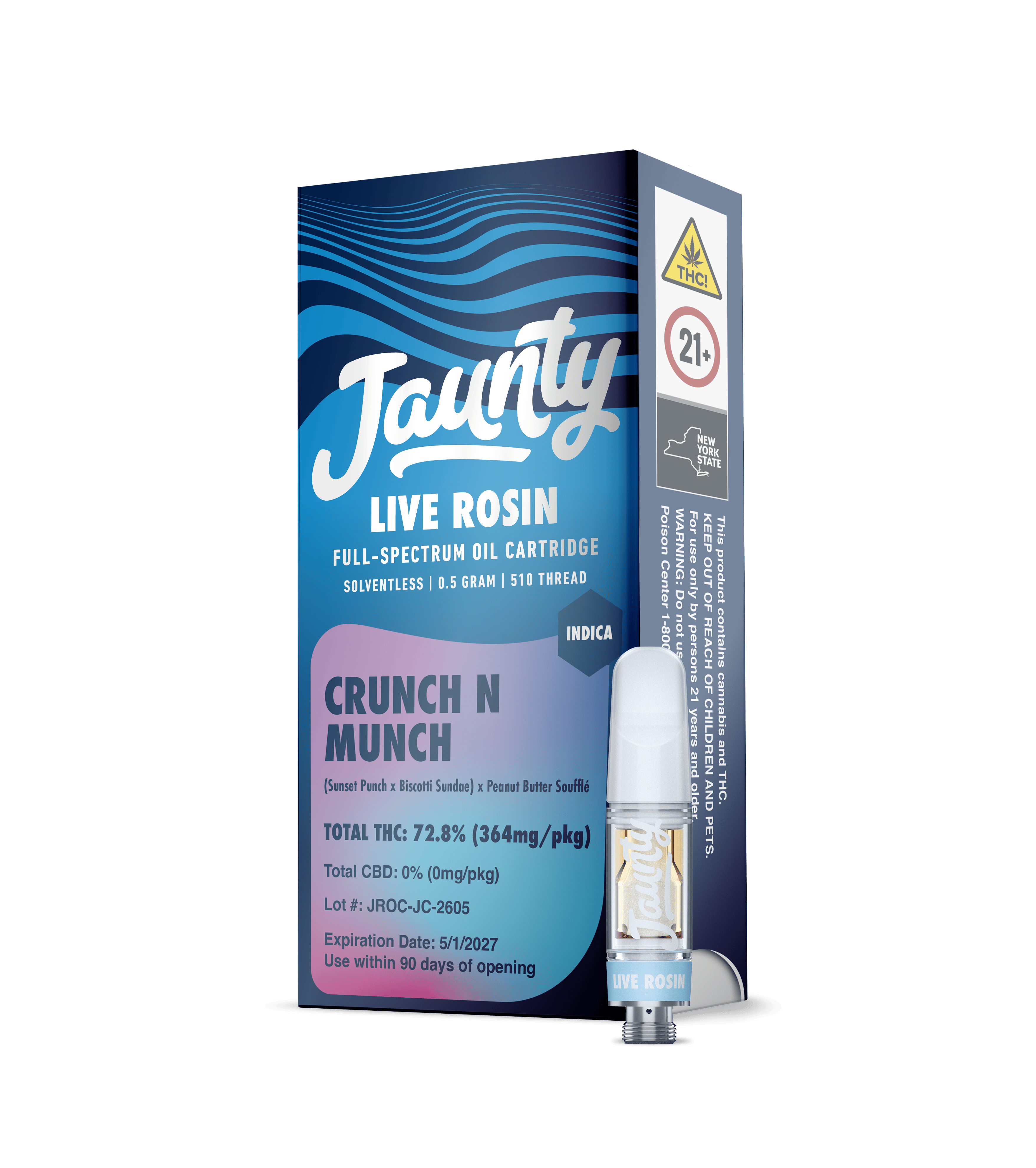 Jaunty Crunch N Munch Live Rosin Cartridge