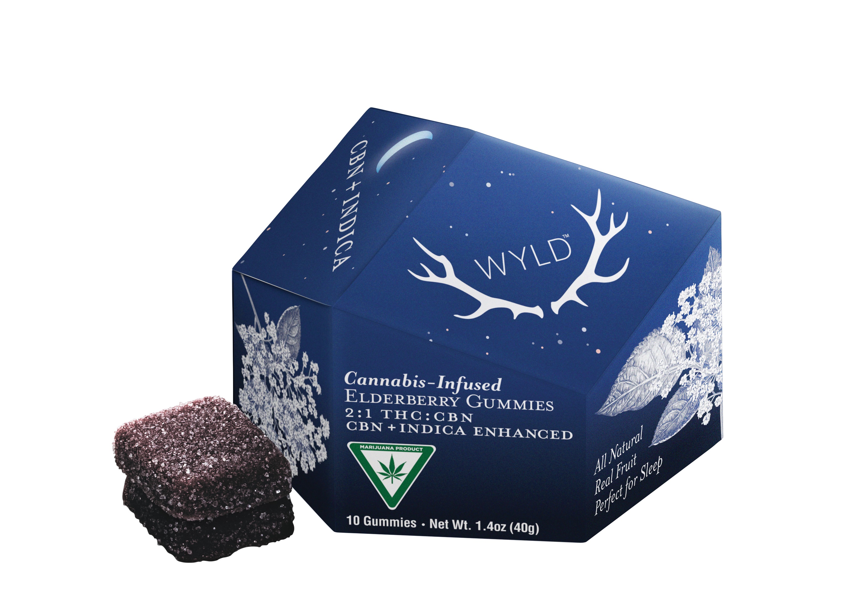 Wyld - Gummies - 100mg - 2:1 THC/CBN - Elderberry - Indica