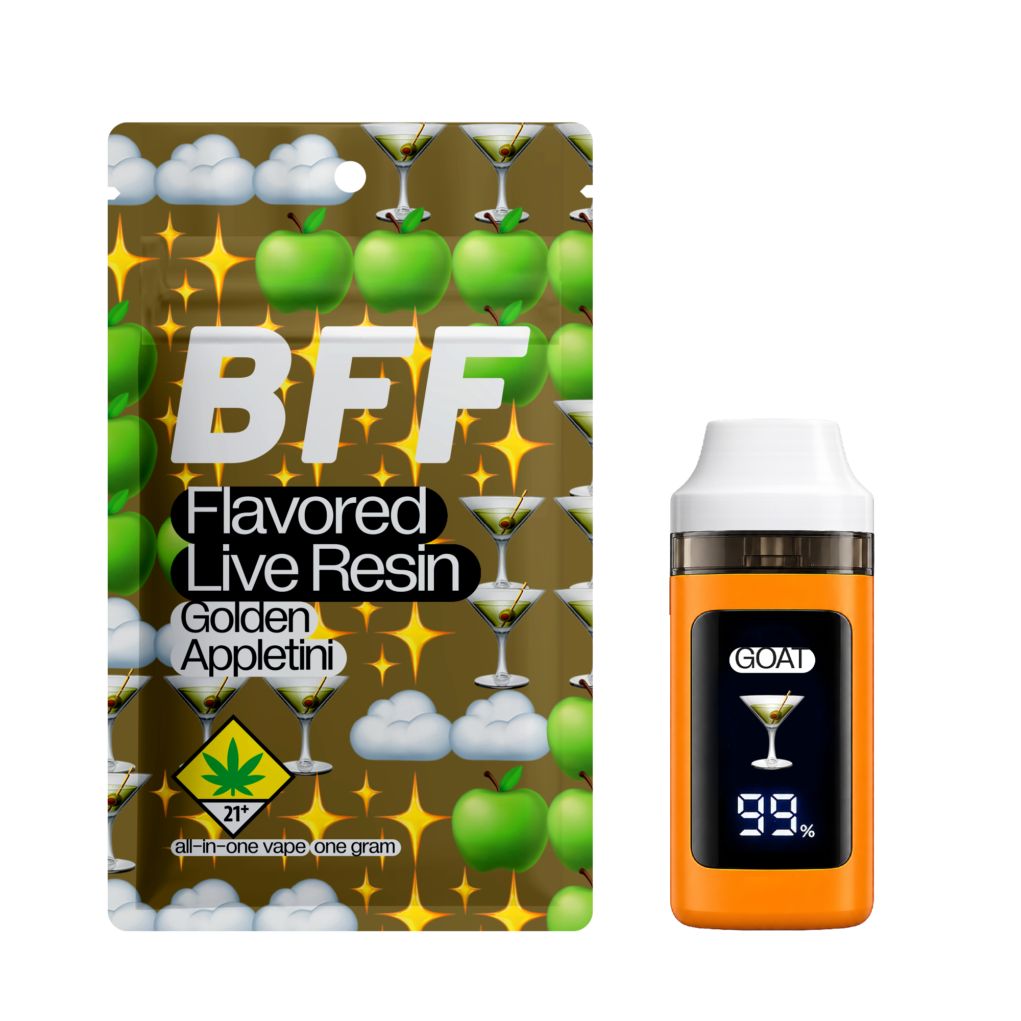 BAE - GOAT - Golden Appletini | Flavored Live Resin | 1g | DOH