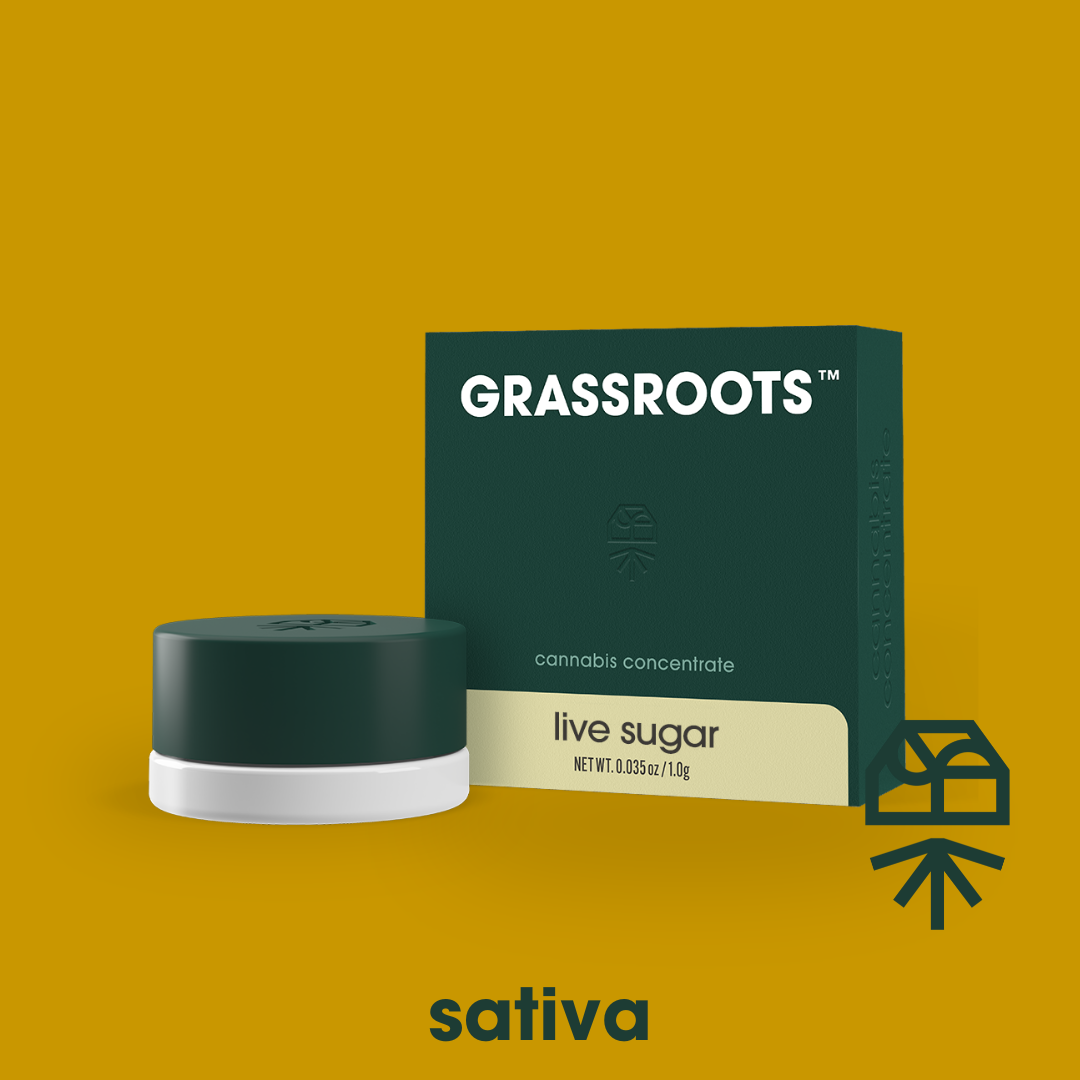 Grassroots Citradelic Haze 1g Live Resin Sugar