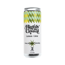 HIGHLY CASUAL | LEMON + LIME | INFUSED BEVERAGE | 2MG | REC