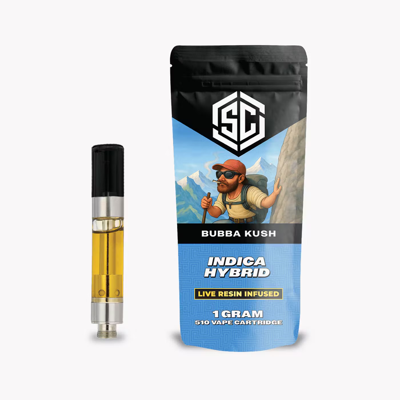 Society C Bubba Kush Live Resin Cart 1.0g