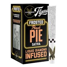 FLYERS FROSTED - INFUSED PREROLL - 5PK - SATIVA - PEACH PIE