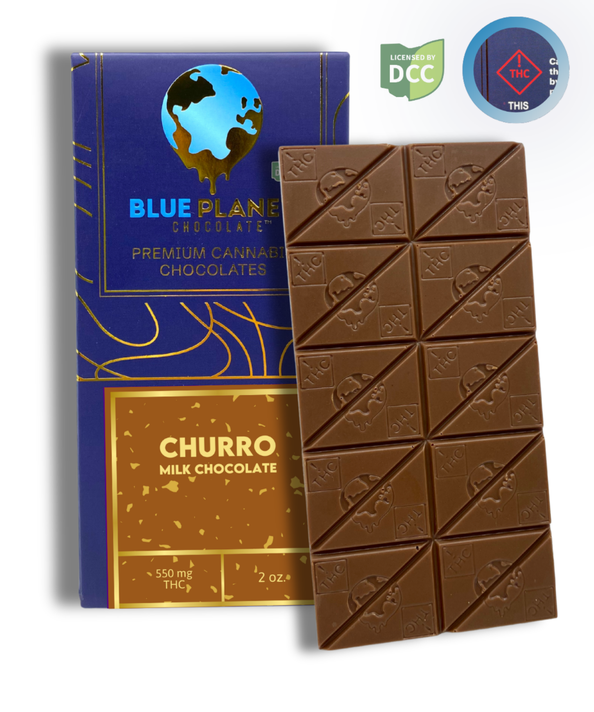 Blue Planet | Chocolates | Milk Chocolate Churro Bar | 550mg