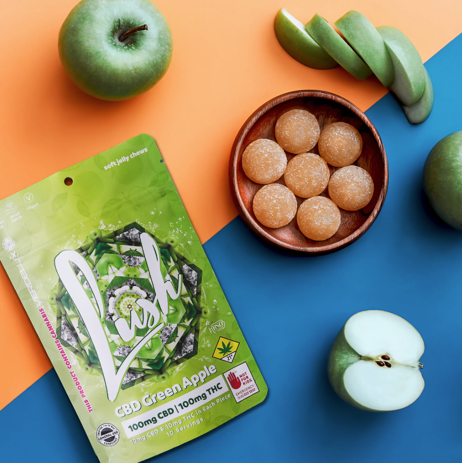 Green Apple Gummies 100mg