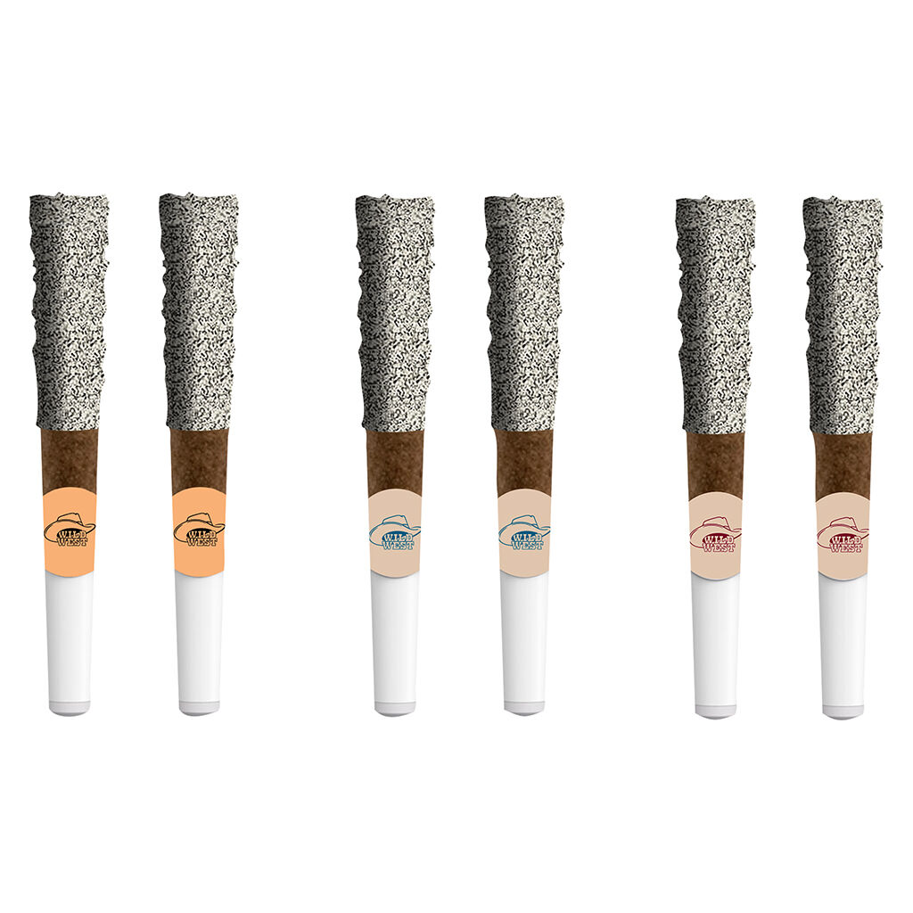 Wild West - 60+ Diamond Dipped Blunt Variety Pack - Hybrid - 6x0.5g