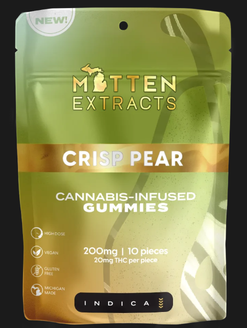 Mitten Extracts - Effect Gummies - 200mg - Crisp Pear - Indica