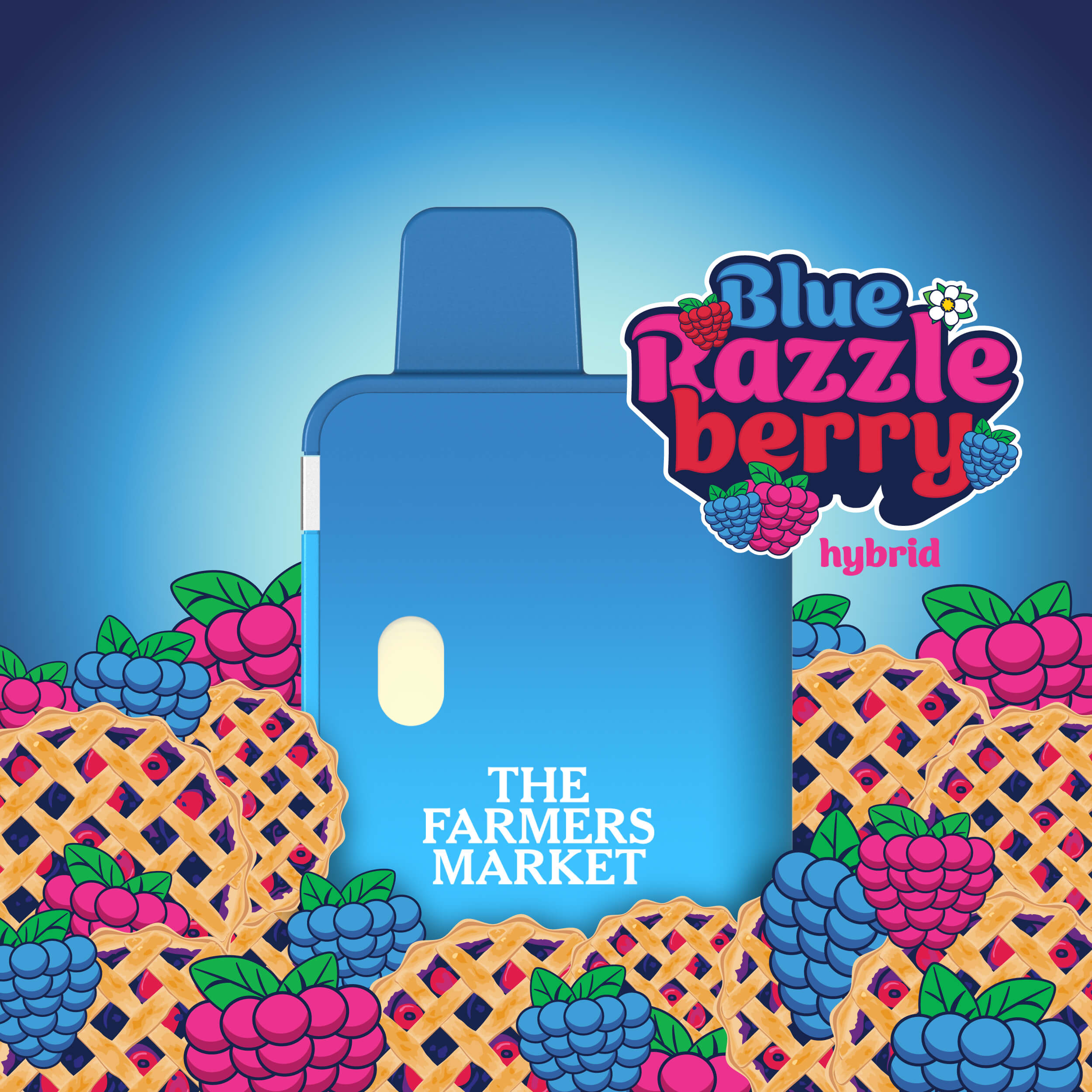 The Farmers Market Vape Disposable 1g- Blue Razzleberry