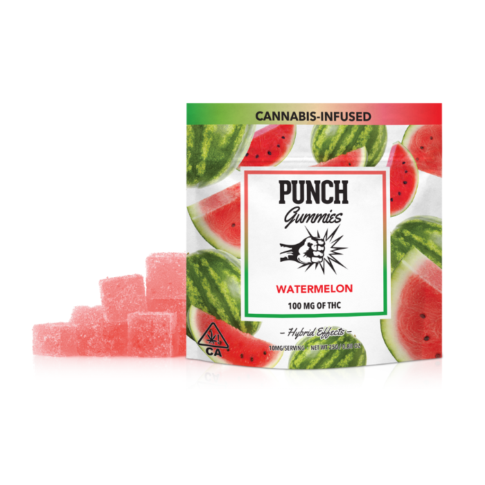 PUNCH EDIBLES & EXTRACTS: Watermelon Gummies (100mg) - .1g
