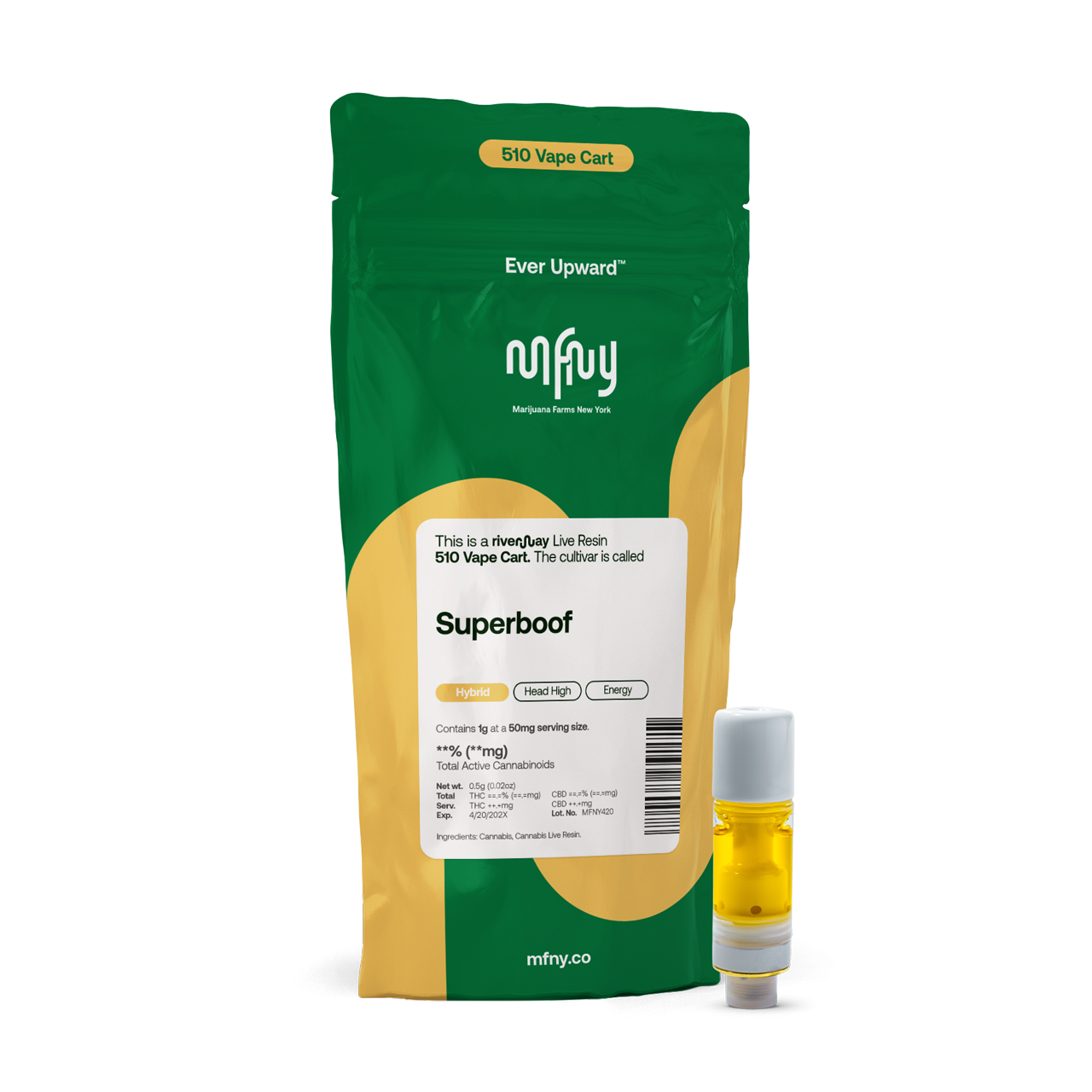 Superboof Live Resin 510 Cart | 1g