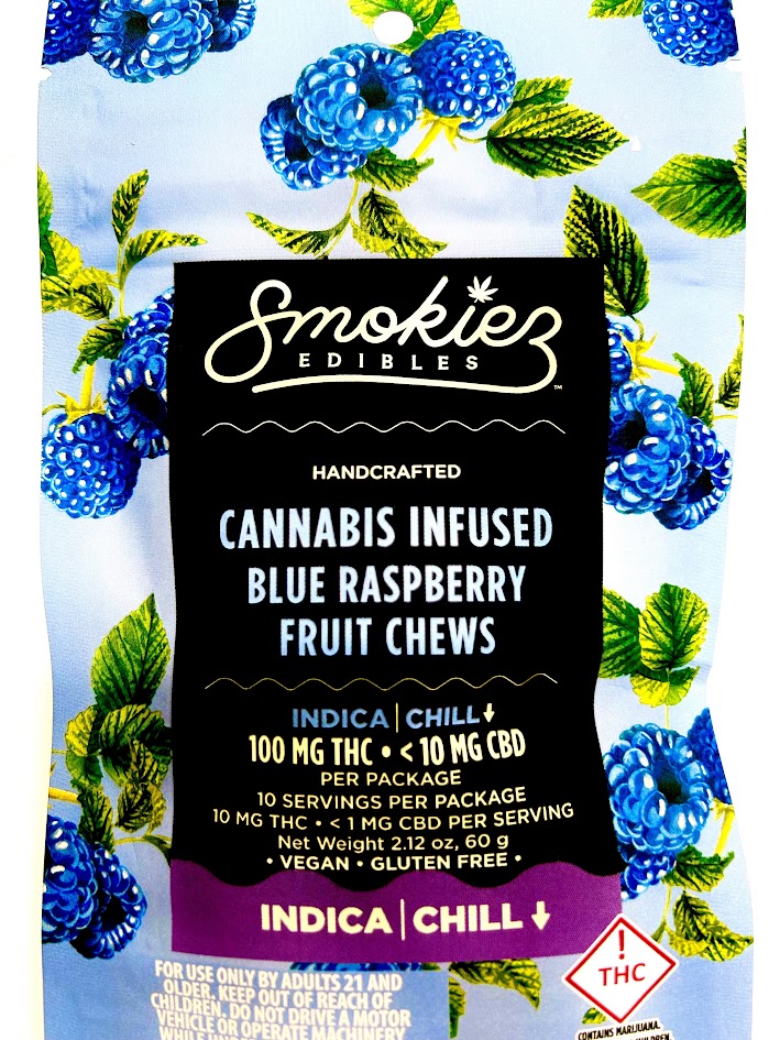 Blue Raspberry Gummies 100mg